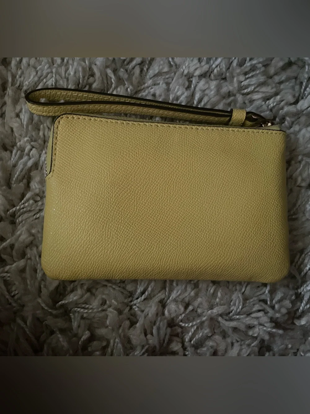 Coach‎ Yellow Leather Wristlet